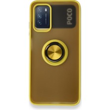 Tstore Xiaomi Redmi 9t Kılıf Montreal Yüzüklü Silikon Kapak