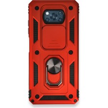 Tstore Xiaomi Pocophone X3 Kılıf Pars Lens Yüzüklü Silikon