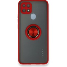 Tstore Oppo A15 Kılıf Montreal Yüzüklü Silikon Kapak