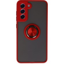 Tstore Samsung Galaxy S21 Fe Kılıf Montreal Yüzüklü Silikon Kapak