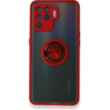 Tstore Oppo Reno 5 Lite Kılıf Montreal Yüzüklü Silikon Kapak