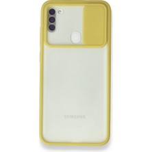 Tstore Samsung Galaxy A11 Kılıf Palm Buzlu Kamera Sürgülü Silikon