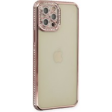 Tstore Apple iPhone 12 Pro Kılıf Joke Taşlı Silikon