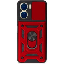 Tstore Vivo Y16 Kılıf Pars Lens Yüzüklü Silikon