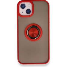 Tstore Apple iPhone 13 Kılıf Montreal Yüzüklü Silikon Kapak