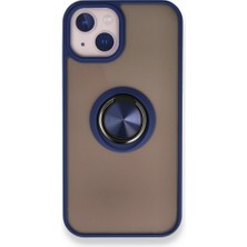 Tstore Apple iPhone 13 Kılıf Montreal Yüzüklü Silikon Kapak