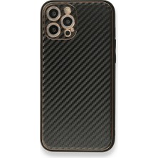 Tstore Apple iPhone 12 Pro Kılıf Coco Karbon Silikon