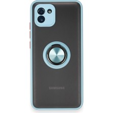 Tstore Samsung Galaxy A03 Kılıf Montreal Yüzüklü Silikon Kapak