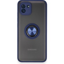 Tstore Samsung Galaxy A03 Kılıf Montreal Yüzüklü Silikon Kapak