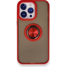 Tstore Apple iPhone 13 Pro Kılıf Montreal Yüzüklü Silikon Kapak