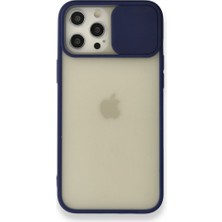 Tstore Apple iPhone 12 Pro Max Kılıf Palm Buzlu Kamera Sürgülü Silikon