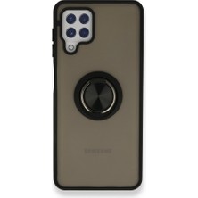 Tstore Samsung Galaxy A22 Kılıf Montreal Yüzüklü Silikon Kapak