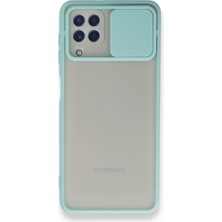 Tstore Samsung Galaxy A22 Kılıf Palm Buzlu Kamera Sürgülü Silikon