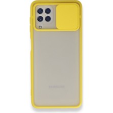 Tstore Samsung Galaxy A22 Kılıf Palm Buzlu Kamera Sürgülü Silikon