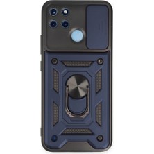 Tstore Realme C25Y Kılıf Pars Lens Yüzüklü Silikon