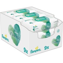 Prima Pampers Aqua Pure Islak Havlu  Mendil 9' 'lu  9X48 432 Yaprak