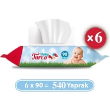 Baby Turco Islak Mendil Havlu  90 Yaprak x 6 Adet