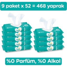 Prima Islak Havlu  Mendil Hassas Ciltler Için 9 x 52'li