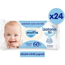 Molfix Islak Mendil Hassas Ciltler 60X24 Kapaklı