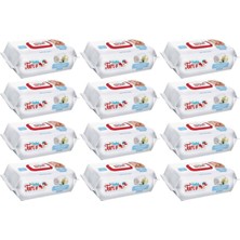 Baby Turco Islak Mendil-Havlu  Beyaz Sabun Koku 'lu  90 Lı 12 Paket 1080 Kullanım