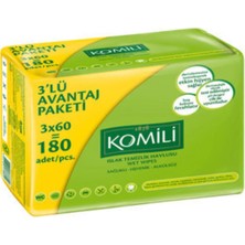Komili Islak Havlu  Mendil 3X60'LI
