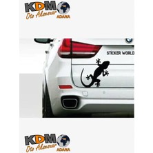 Habune Kertenkele Oto Sticker Sarı