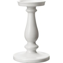 IKEA Ersatta Şamdan, Beyaz, 21 cm