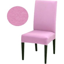 Elgeyar Balpeteği Likra Kumaşlı Sandalye Örtüsü Lastikli Sandalye Kılıfı 1 Adet (Pembe)