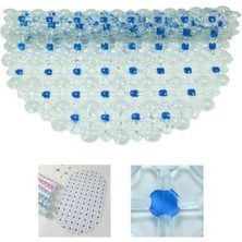 Cimide Pvc Banyo Paspası Duş, Küvet, Duşakabin Önü Kabarcıklı Şeffaf Kaymaz Vakumlu Paspas 65X35CM