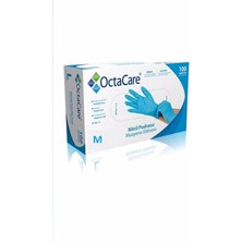 Octacare Mavi Nitril Pudrasız Eldiven Medium 100 Lük