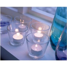 IKEA Galej Tealight Mumluk Cam 4 Adet 6 cm Galej Mumluk Cam