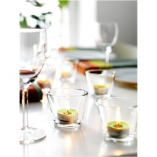 IKEA Galej Tealight Mumluk Cam 4 Adet 6 cm Galej Mumluk Cam
