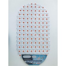 Cimide Pvc Banyo Paspası Duş, Küvet, Duşakabin Önü Kabarcıklı Şeffaf Kaymaz Vakumlu Paspas 65X35CM