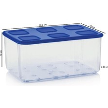 Tupperware Modüler Düzenleme Kabı 2.53 Lt Buzdolabı Saklama Kabı Mavi Hsgl