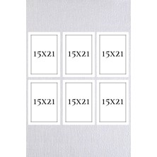 As Ticaret Beyaz Çerçeve Seti 6 Adet A5 15CMX21CM