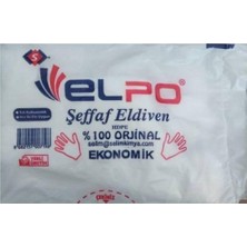 Elpo Şeffaf Eldiven Poşet Eldiven 500 Adet 250 Çift