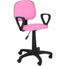 Long Way Pembe Ofis Sekreter Bilgisayar Koltuğu Sandalyesi