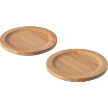 IKEA Forsegla Bambu Bardak Altlığı 9 cm 2 Adet
