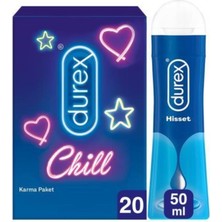 Durex Chill Karma Paket Prezervatif 20’li + Play  Jel Hisset, 50 ml