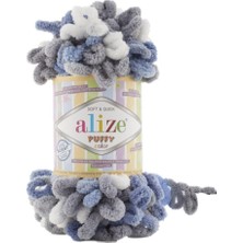 Alize Puffy Color 6075 Mavili Gri 5 Adet
