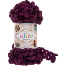 Alize Puffy El Örgü İpi 5'li Mürdüm 111