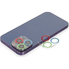 Tstore Apple iPhone 12 Pro Renkli Kamera Lens Koruma Cam