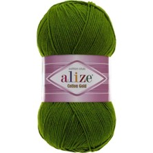 Alize Yazlık Pamuk Ip Cotton Gold Amigurumi Punch İpi 35 Koyu Yeşil