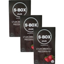 S-Box Çilek Aromalı Prezervatif Feel Condom 36 Adet
