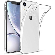 HEPTEKİLETİŞİM Apple  Apple iPhone Xr 6.1 Şeffaf Kamera Korumalı Kılıf Yumuşak Ince Tasarımlı Kapak (Süper-K)