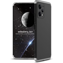 Heptek İletişim Xiaomi Redmi Note 12 5g Kılıf 360 Tam Koruma Ön ve Arka Sert Mika Kapak Orjinal Ays Gkk Kapak