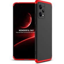 Heptek İletişim Xiaomi Redmi Note 12 5g Kılıf 360 Tam Koruma Ön ve Arka Sert Mika Kapak Orjinal Ays Gkk Kapak