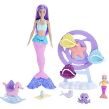 Barbie Dreamtopia Deniz Kızı Bebek ve Çocuk Oyun Alanı HLC30