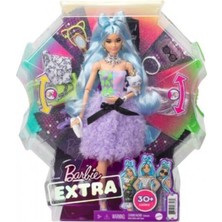 Barbie Extra Aksesuarlı Mavi Saçlı Model Bebek GYJ69