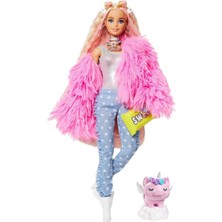 Barbie Pembe Ceketli Bebek GRN28